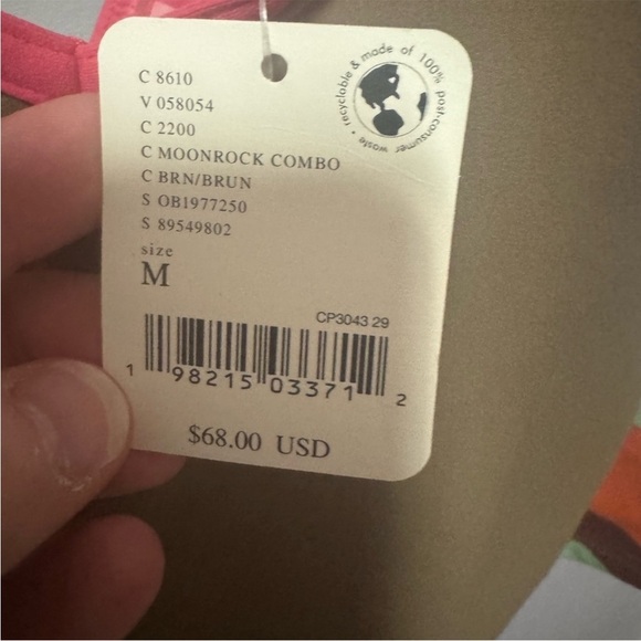 Free People Movement Never Better Color Block Crop Tank Size Medium NWT - Picture 10 of 11